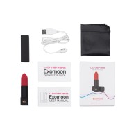 Lovense Exomoon Lipstick Vibrator - Discreet Red Pleasure