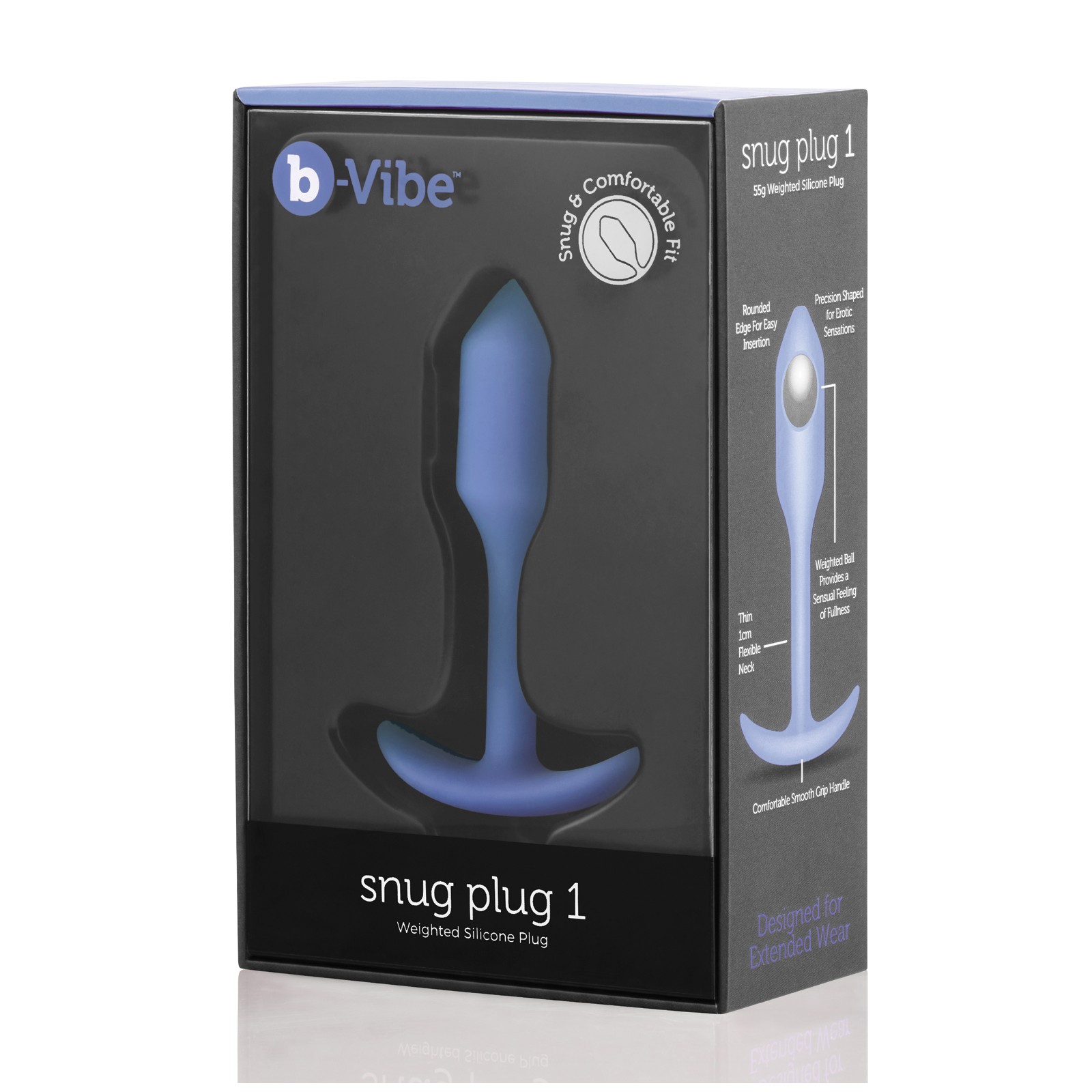 b-Vibe Weighted Snug Plug 1 Violet