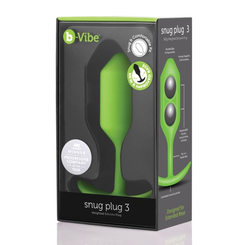 b-Vibe Plug Snug Ponderado 3 para Comodidad y Plenitud