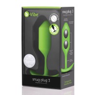 b-Vibe Plug Snug Ponderado 3 para Comodidad y Plenitud