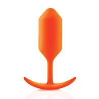 b-Vibe Snug Plug 3 con Peso - 180 g Naranja