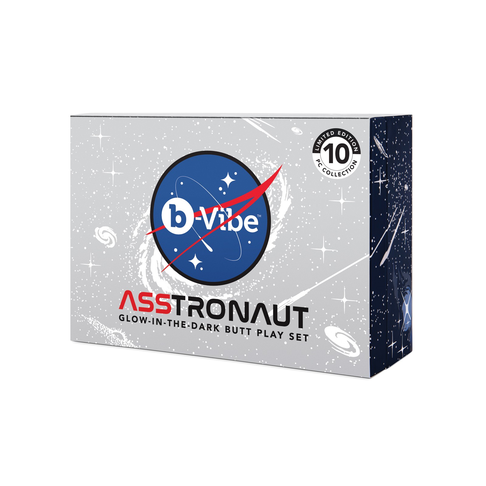 Set de Juego Anal b-Vibe Asstronaut Brilla en la Oscuridad