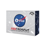 Set de Juego Anal b-Vibe Asstronaut Brilla en la Oscuridad