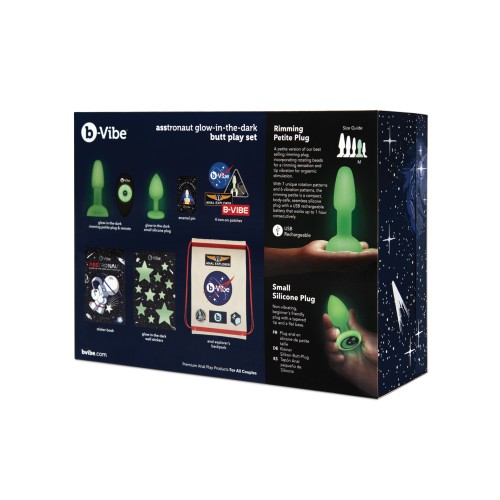 b-Vibe Asstronaut Butt Play Set Glow in the Dark