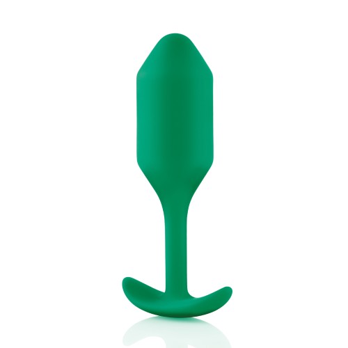 b-Vibe Weighted Snug Plug 2 Green - Sensual Fullness