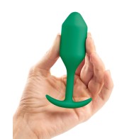 b-Vibe Weighted Snug Plug 2 Green - Sensual Fullness