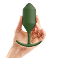 b-Vibe Snug Plug 4 Ponderado - 256 g para Comodidad