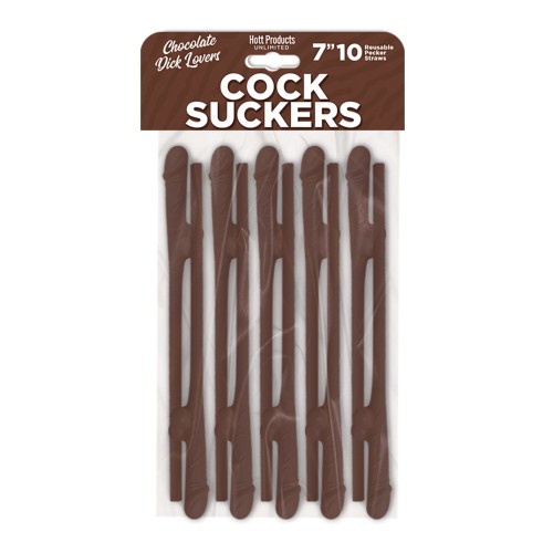 Cock Suckers Pecker Straws Chocolate Lovers Pack