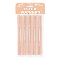 Cock Suckers Pecker Straws Pack