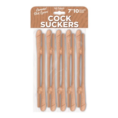 Cock Suckers Pecker Straws - Caramel Lovers Pack