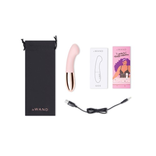 Vibrador Le Wand GEE para G-Spot en Oro Rosa