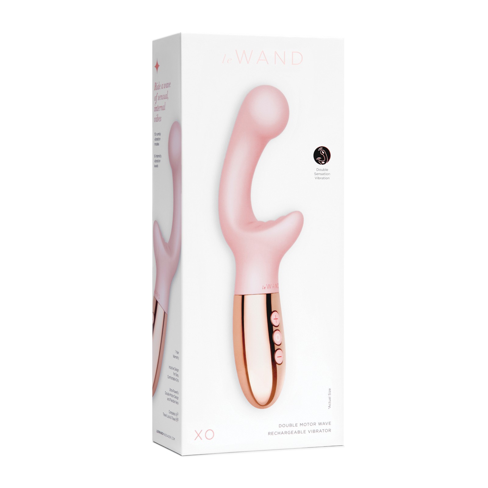 Le Wand XO Dual Motor Vibrator Rose Gold