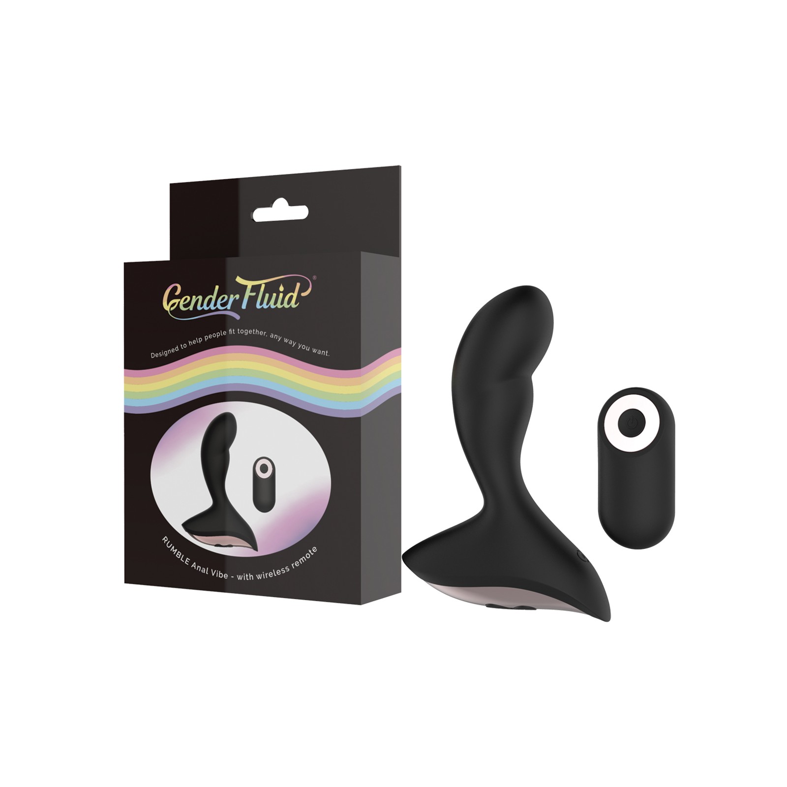 Gender Fluid Rumble Anal Vibe with Remote for Infinite Pleasure