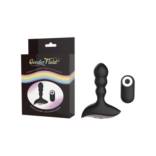 Remote Control Gender Fluid Anal Vibe Black