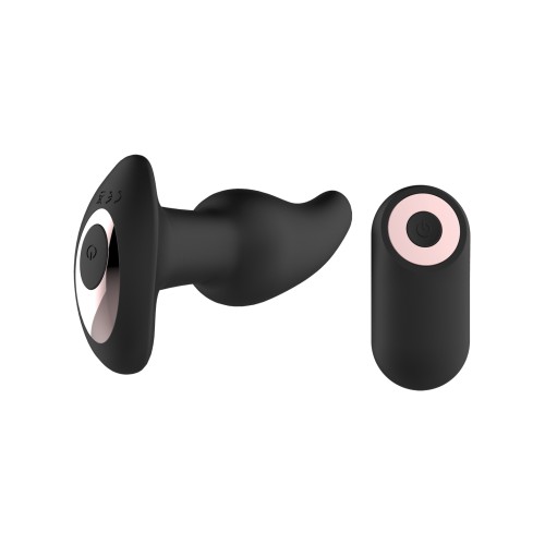 Gender Fluid Twirler Remote Anal Vibe - Black