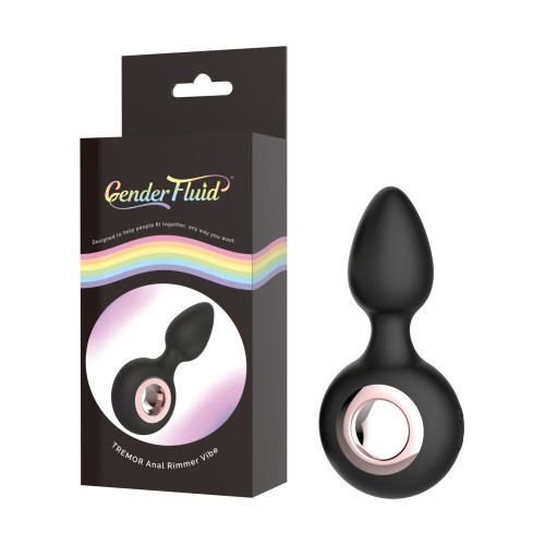 Gender Fluid Tremor Ring Plug Anal Vibe Black