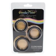 Gender Fluid Clincher Tension Ring Set Black