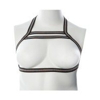 Gender Fluid Silver Lining Body Harness - XL-XXXL