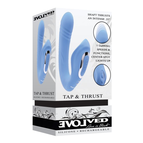 Evolved Tap & Thrust Dual Vibe - Blue - Explore Your Desires