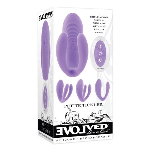 Evolved Petite Tickler Mini Vibe with Remote - Purple