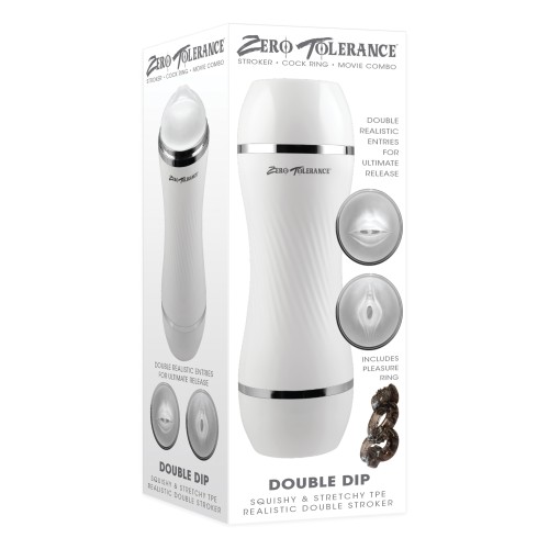 Stroker Doble Zero Tolerance - Blanco