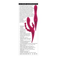 Gender X Four by Four Vibrator - Burgundy