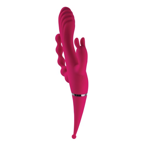 Gender X Vibrador Cuatro en Cuatro - Burdeos