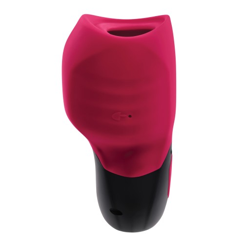 Compra el Masajeador de Succión Vibrante Gender X Body Kisses - Rojo y Negro