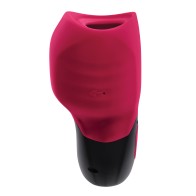 Compra el Masajeador de Succión Vibrante Gender X Body Kisses - Rojo y Negro