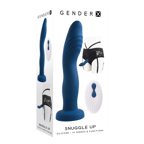 Gender X Snuggle Up Dual Motor Strap-On Vibe Blue