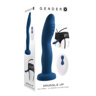 Gender X Snuggle Up Dual Motor Strap-On Vibe Blue