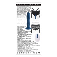 Gender X Snuggle Up Dual Motor Strap-On Vibe Blue