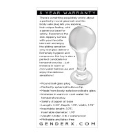 Gender X The Baller Clear Glass Plug