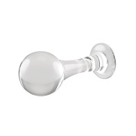 Gender X The Baller Clear Glass Plug