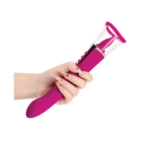 Vibrador Succionador G-Spot 3 en 1 Púrpura