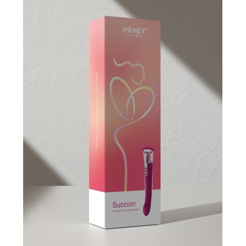 Vibrador Succionador G-Spot 3 en 1 Púrpura