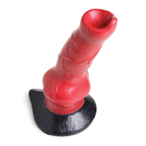 Creature Cocks Hell-Hound Silicone Dildo - Red/Black