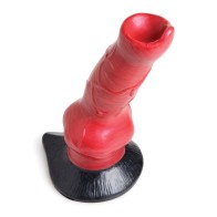 Creature Cocks Hell-Hound Silicone Dildo - Red/Black