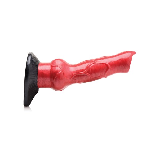 Creature Cocks Hell-Hound Silicone Dildo - Red/Black