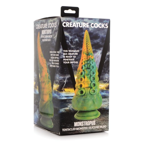 Creature Cocks Tentacled Monster Dildo - Green/Yellow