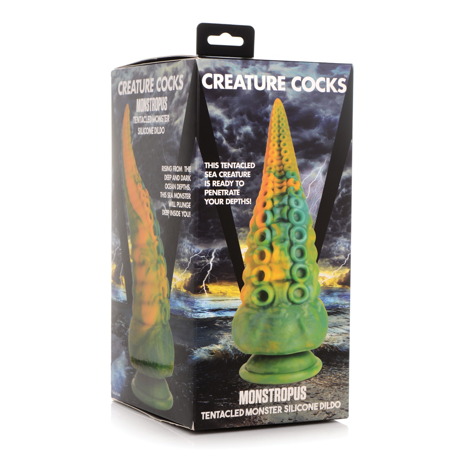 Creature Cocks Tentacled Monster Dildo - Green/Yellow