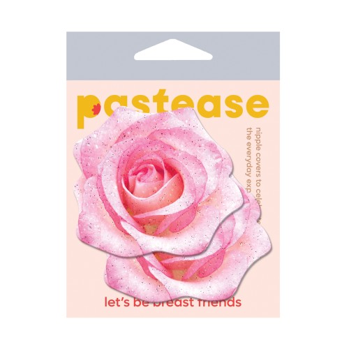 Pastease Glitter Velvet Blooming Rose Nipple Pasties