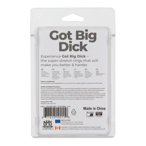 Got Big Dick Cock Rings - Ultimate Pleasure