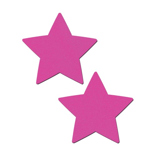 Pastease Basic Star Black Light Reactive - Neon Pink O/S