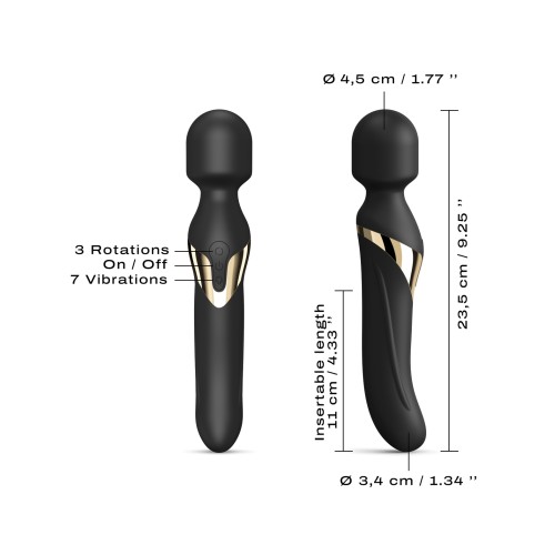 Dorcel Dual Orgasms Wand Black/Gold | Ultimate Luxurious Pleasure