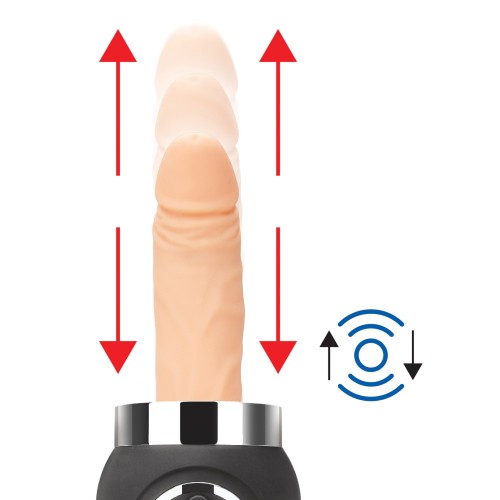 Lux Fetish Rechargeable Thrusting Compact Sex Machine with Remote