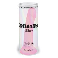 Love to Love Glitzy Curved Dildoll Pink