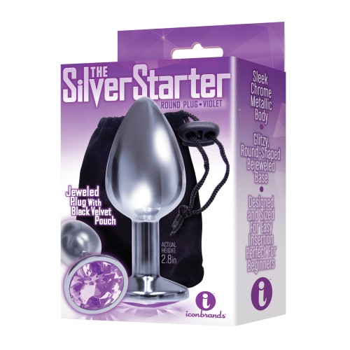 Bejeweled Stainless Steel Plug Violet