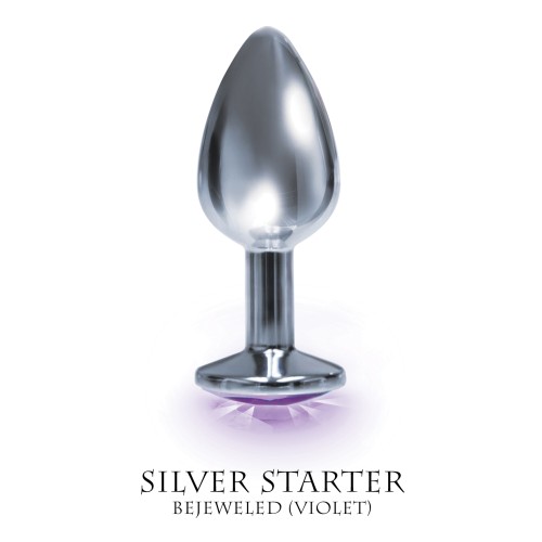 Bejeweled Stainless Steel Plug Violet