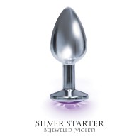 Plug de Acero Inoxidable Bejeweled Violeta